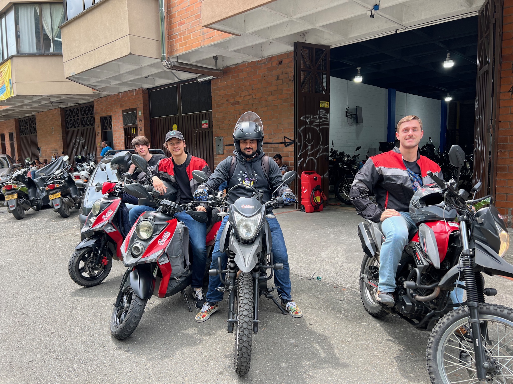 Riding with the boys