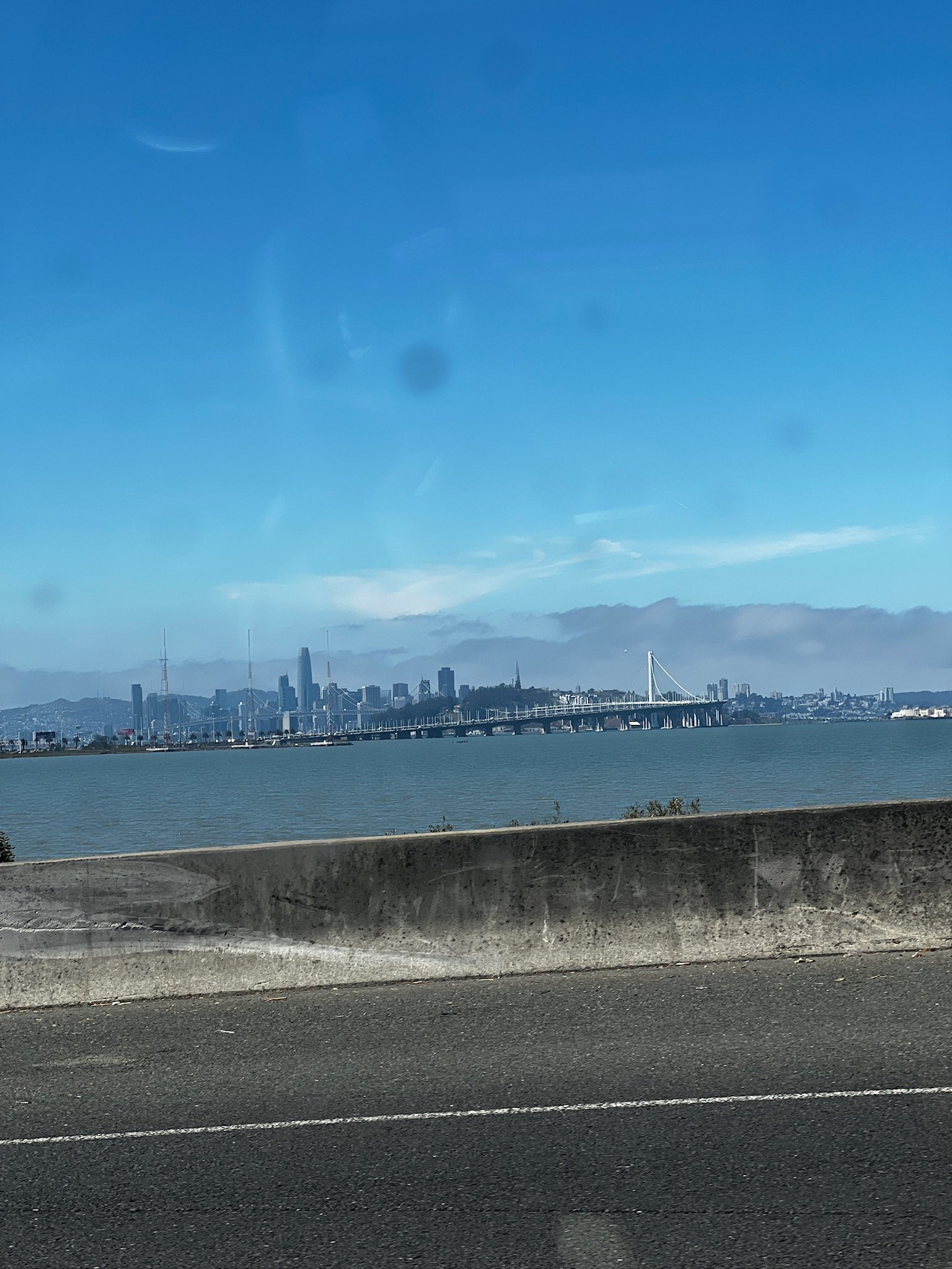 San Francisco skyline and the Bay Bridge