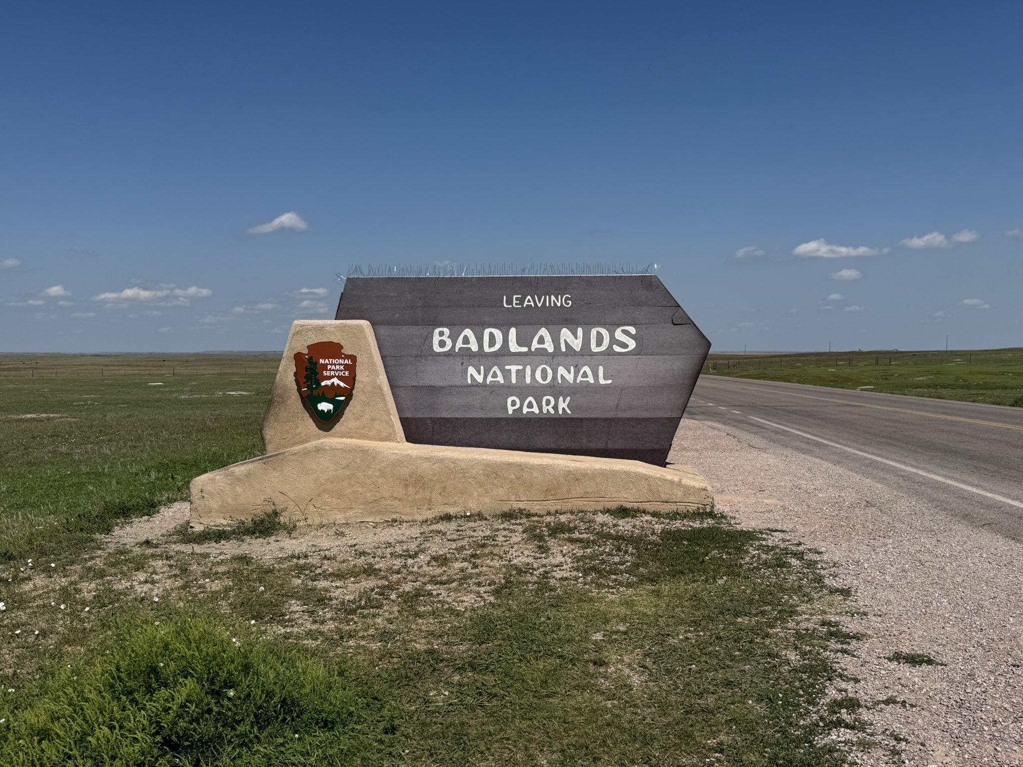 Leaving Badlands National Park